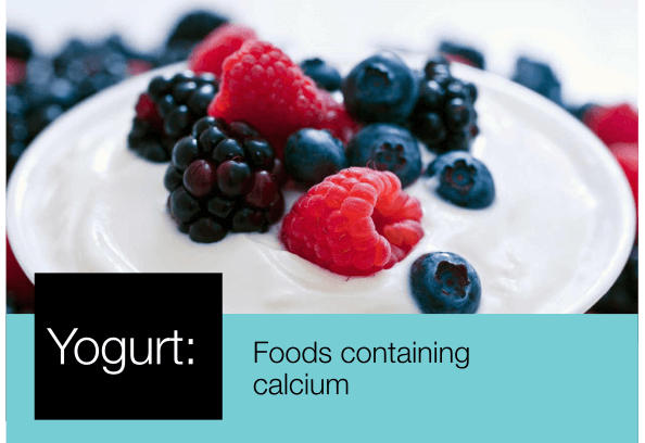 Foods containing calcium